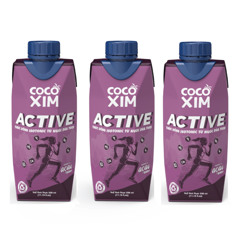 Nước dừa COCOXIM Active Acai Berry 330ml