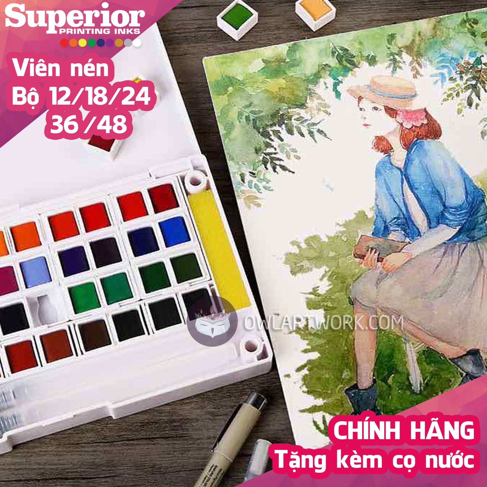 Màu Nước Superior 18 Màu
