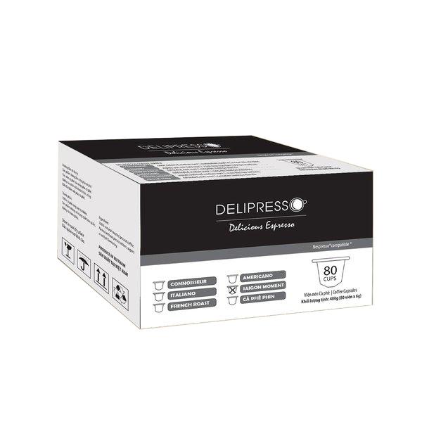 Cà phê Delipresso Sài Gòn Moment 80 viên 6g