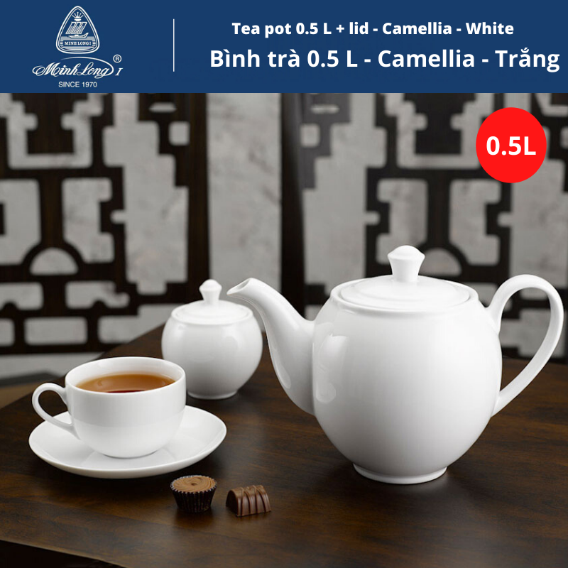 Bình sứ Camellia