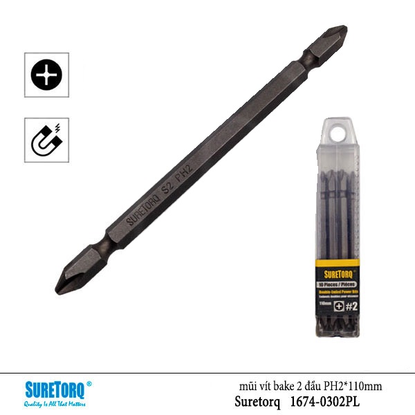 MŨI VÍT 2 ĐẦU SURETORQ 1674-0302PL