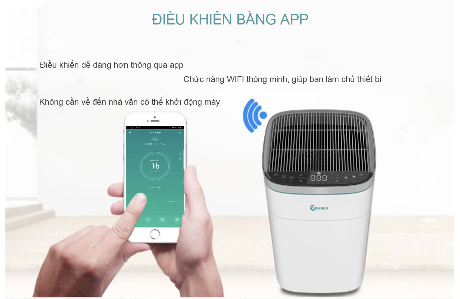 MÁY LỌC KHÔNG KHÍ EBRACO E800