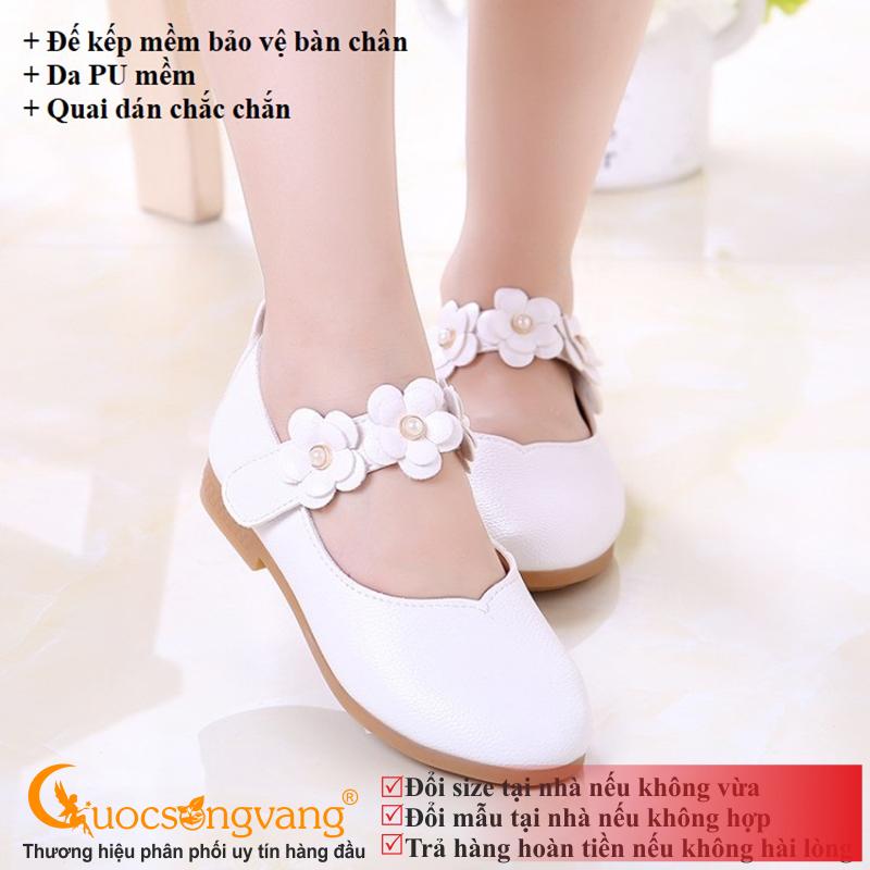 Giày Búp Bê Bé Gái Quai Hoa GLG018