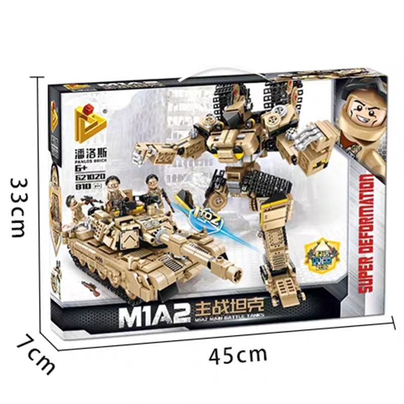 Đồ chơi Lắp Ráp Xe Tank Biến Hình Robot - Panlos 621020