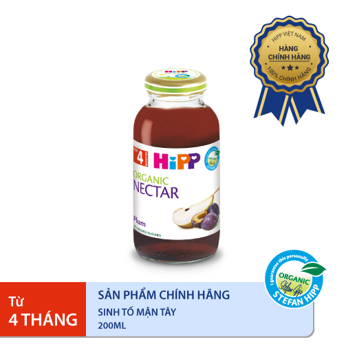 Nước ép hoa quả siêu sạch HiPP mận tây 200ml