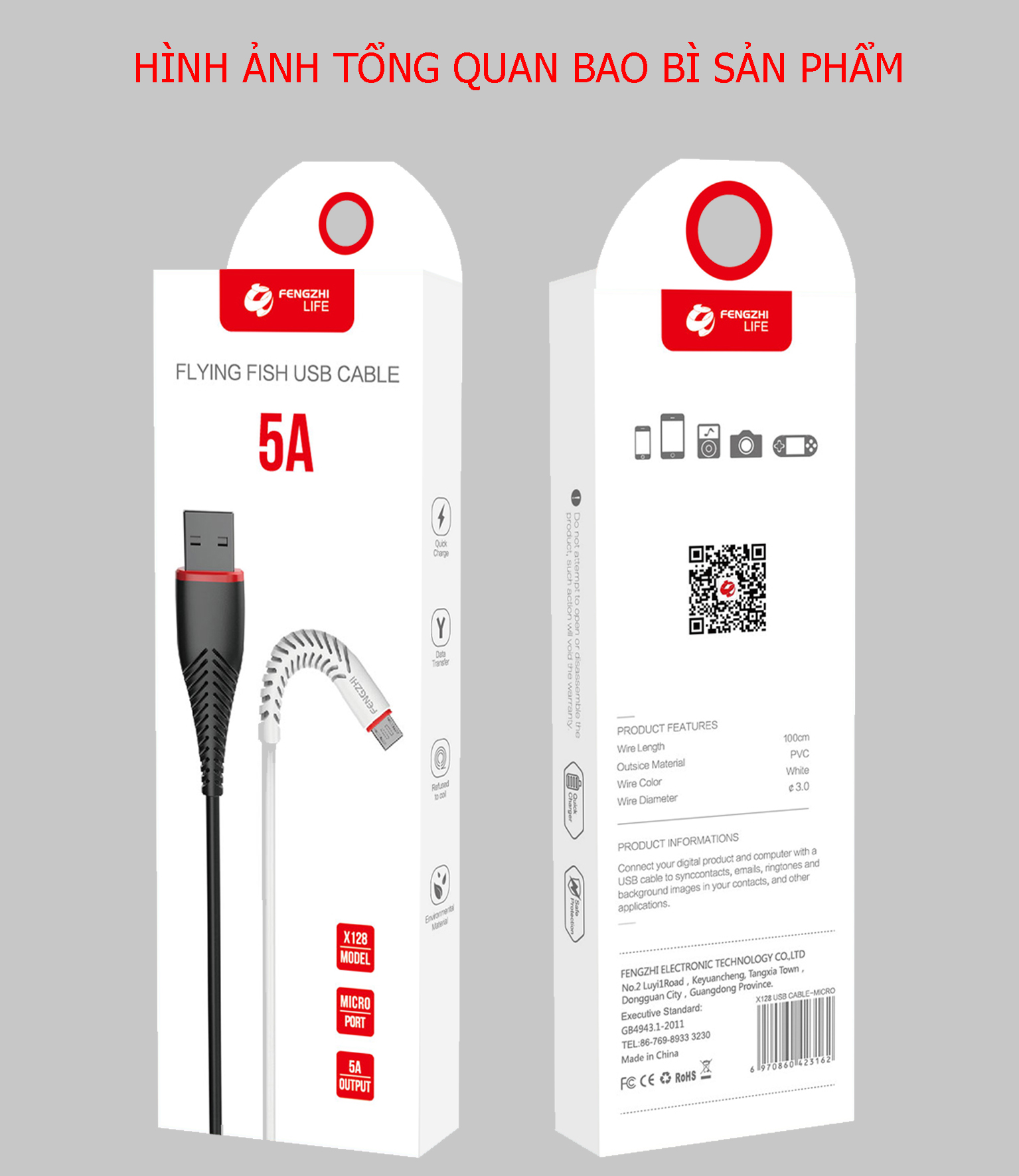 CÁP SẠC FENGZHI X128