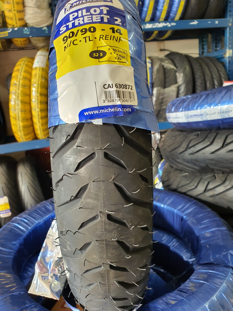 Lốp/vỏ xe máy Michelin 90/90-14 M/C 46S PILOT STREET 2 TL