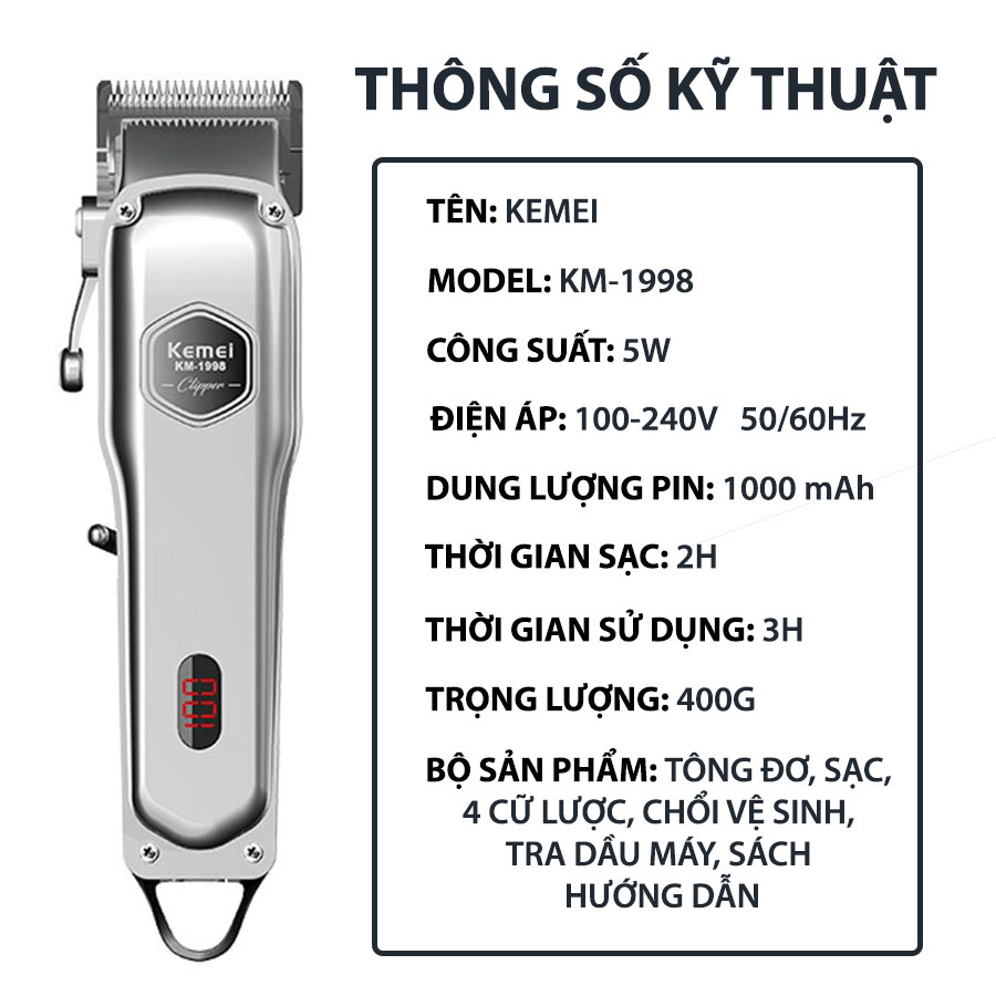 Tông Đơ Kemei KM-1997