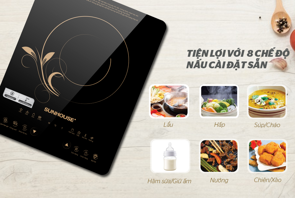 Bếp Điện Từ SUNHOUSE SHD6801