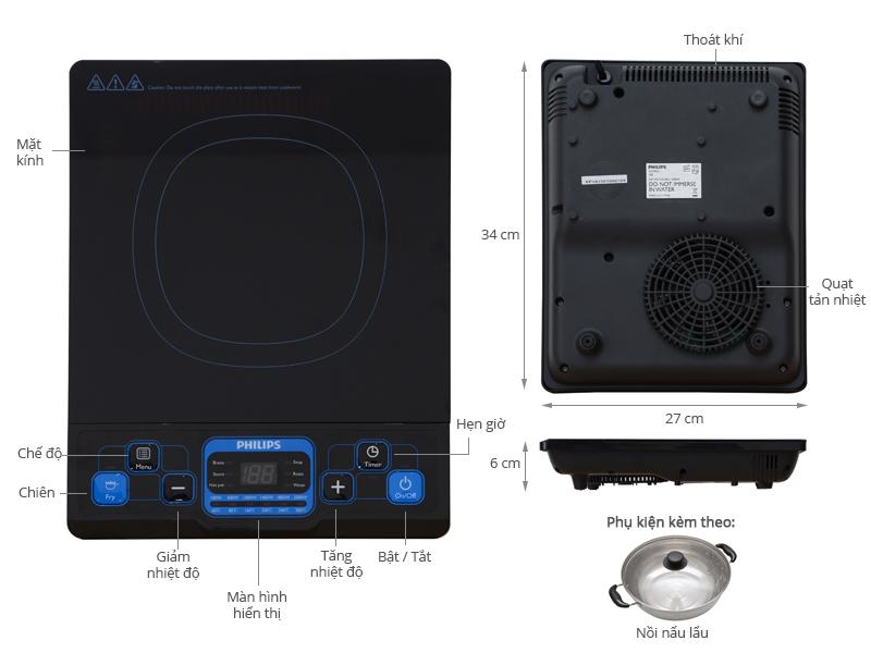 Bếp điện từ Philips HD4921