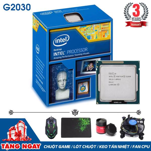 Bộ vi xử lý Intel CPU Pentium G2030 3.0 GHz (2 lõi, 2 luồng) + Quà Tặng - Hàng Nhập Khẩu