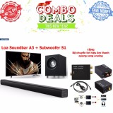 Bộ dàn loa âm thanh gồm Soundbar Tivi TVS A3 - Loa Sub Subwoofer S1