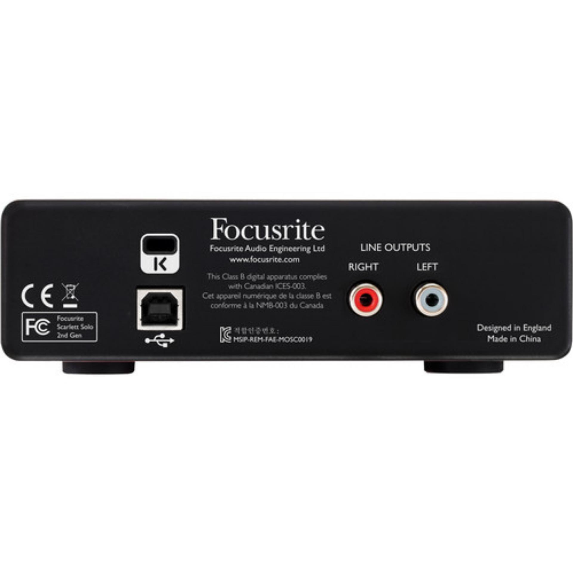 Sound card thu âm Focusrite Scarlett Solo