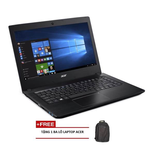 Laptop ACER Aspire E5-475-31KC NX.GCUSV.001 i3-6006U/4G/500G/14 (Xám) + Tặng 1 balo laptop ACER - Hãng phân phối chính thức