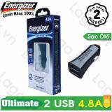 Sạc ô tô Energizer UL 4.8A 2 USB DCA2DUBK3