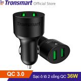 Sạc ô tô Tronsmart QC 3.0 CC2TF - 2 cổng, 36w