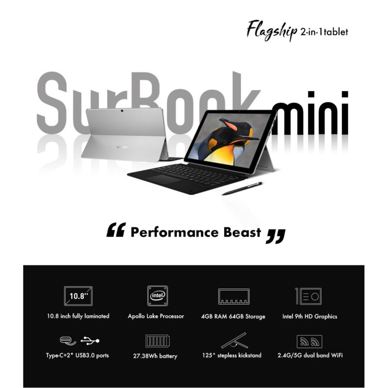 Bảng giá Tablet Chuwi Surbook mini 2 in 1 + Tặng dock bàn phím+ dán cường lực Phong Vũ