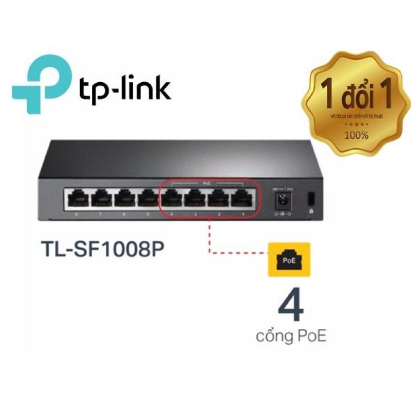 Bảng giá TP-Link - TL-SF1008P - Switch 10/100Mbps 8 cổng với 4 cổng PoE Để bàn-Hãng phân phối chính thức Phong Vũ