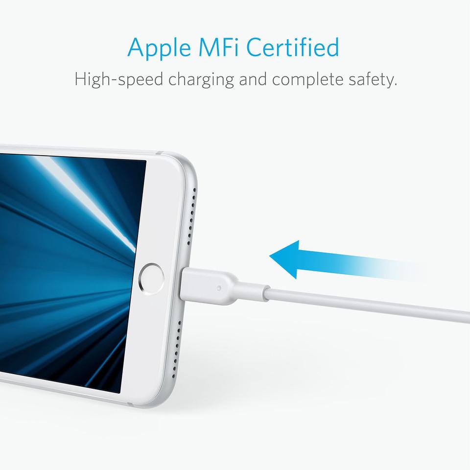 Cáp Lightning Anker Powerline II - Dài 3m - A8434