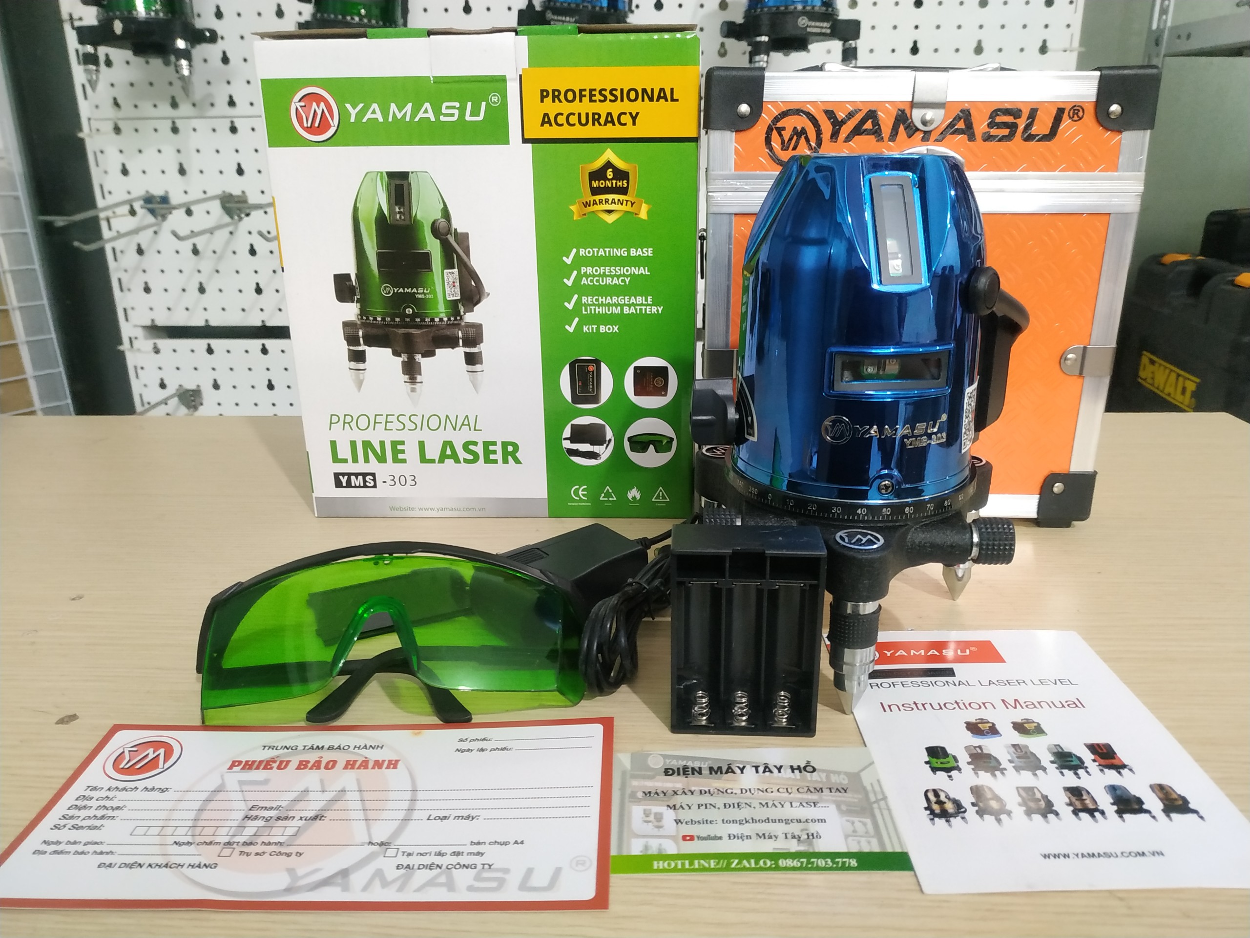 MÁY CÂN MỰC LASER 5 TIA XANH YAMASU YMS-303