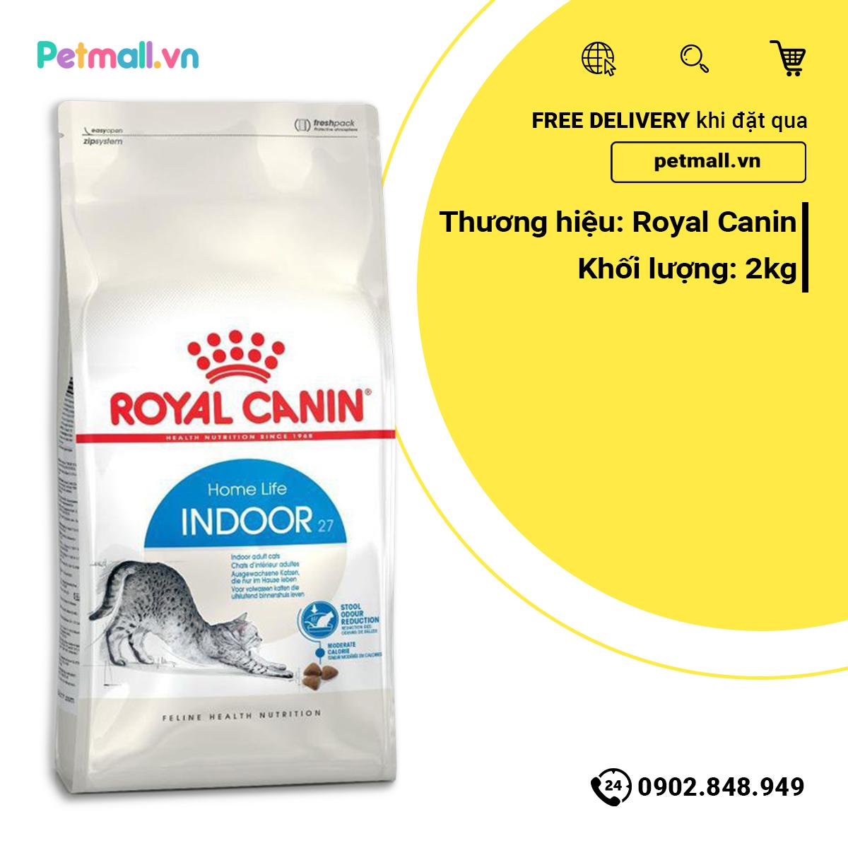 Thức ăn mèo Canin Indoor 2kg