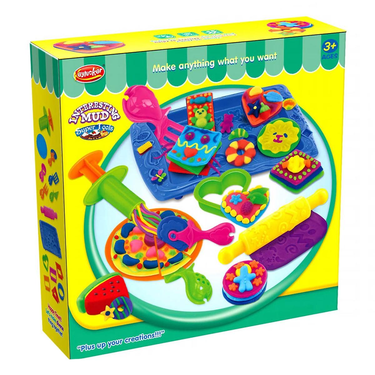 Bộ Bột Nặn Có Khuôn - Bánh Pizza Keylucker MX0103573
