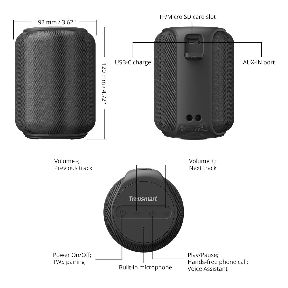 Loa Bluetooth Tronsmart Element T6 Mini