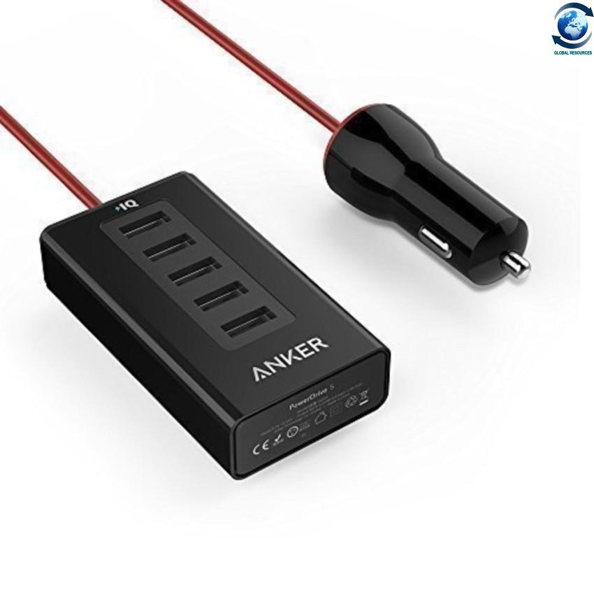 Sạc ô tô 5 cổng Anker PowerDrive 5 10A / 50W