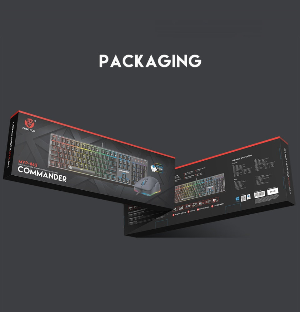 Combo bàn phím cơ + chuột Fantech MVP862