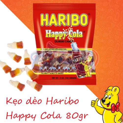 Kẹo dẻo Happy Cola hiệu Haribo 80g