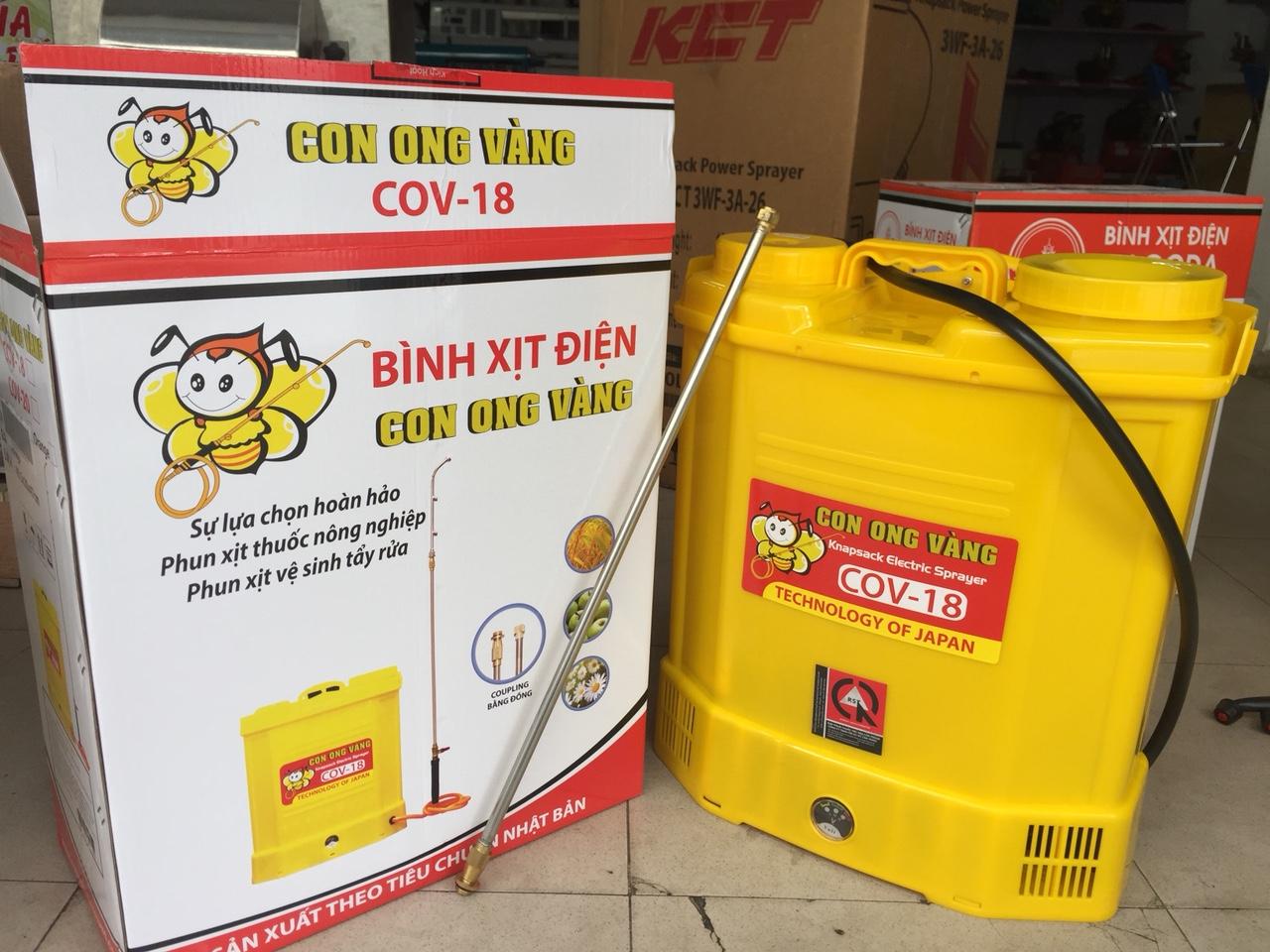 Bình phun thuốc con ong vàng COV 18
