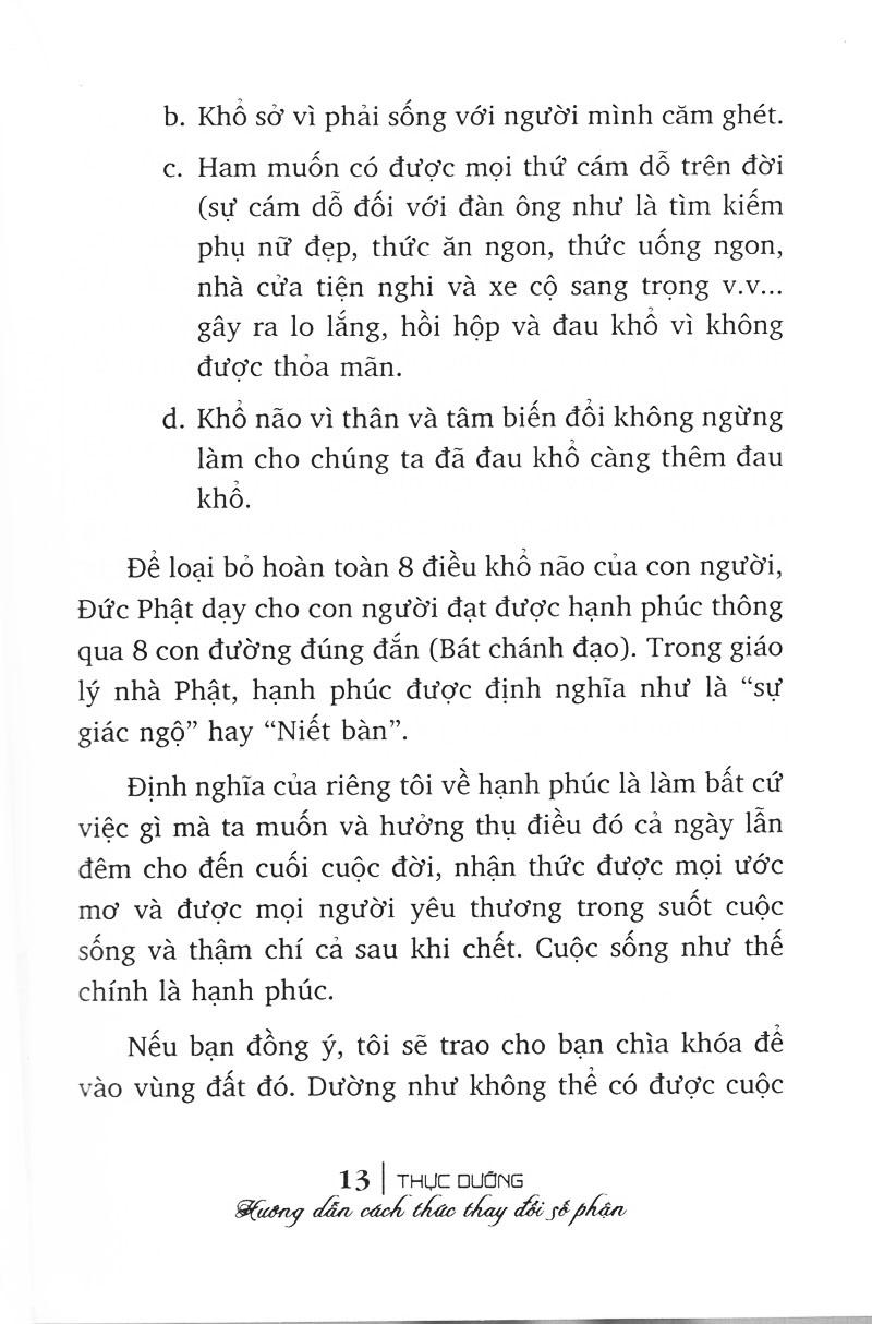 Thực Dưỡng - Hướng Dẫn Cách Thức Thay Đổi Số Phận