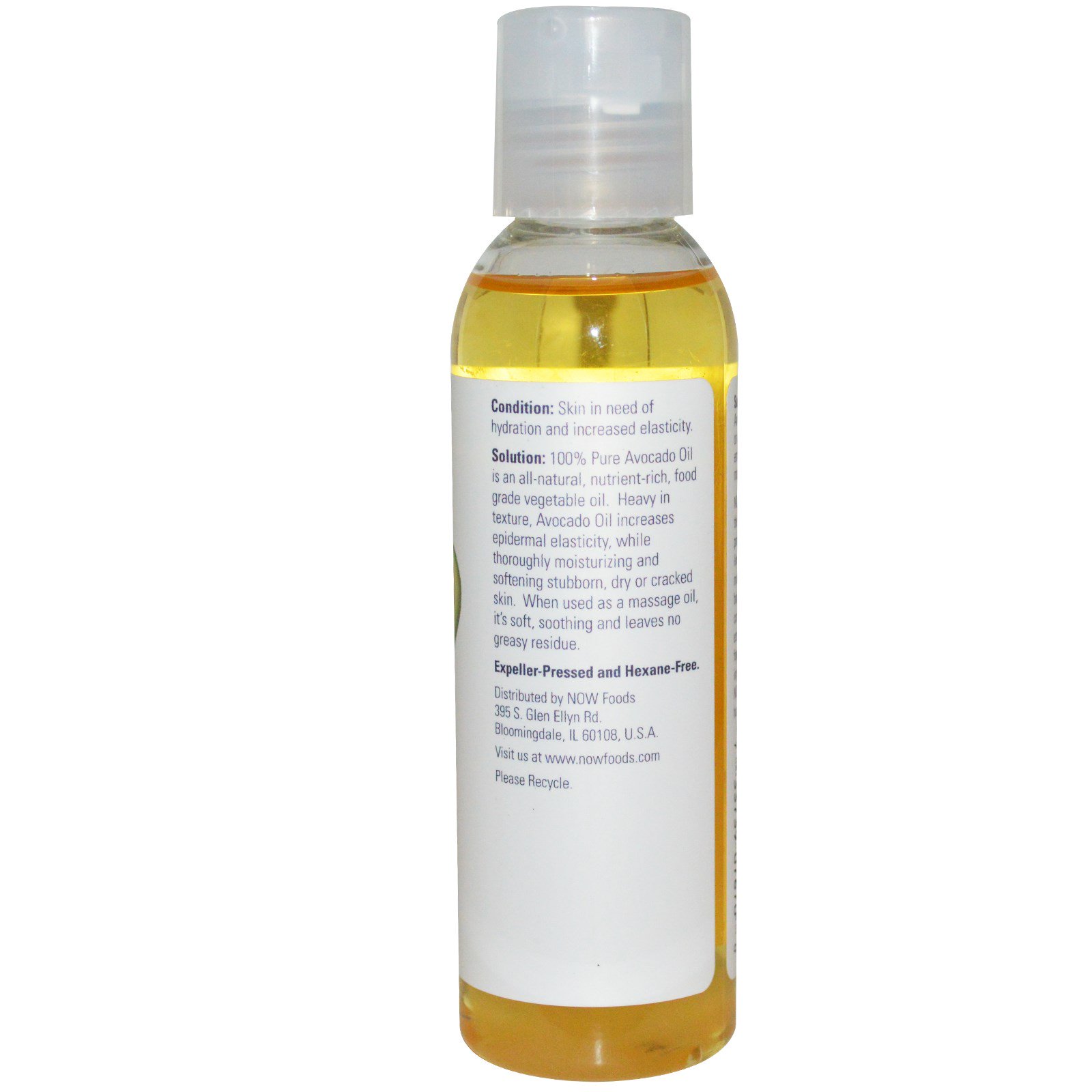 Tinh dầu bơ Now Solutions Avocado Oil 118ml