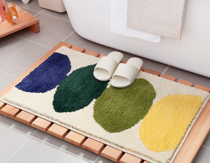 THẢM COTTON LEN DỆT VẢI NỔI CHIẾC LÁ PA9162