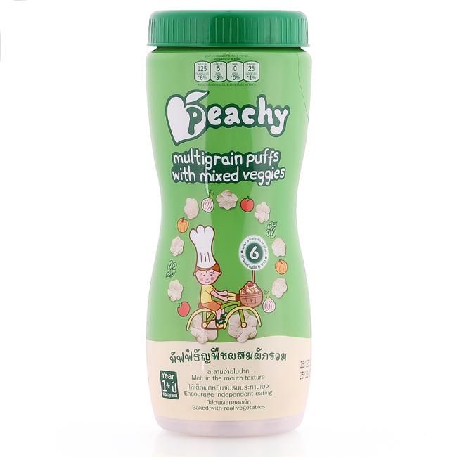 Bánh ngũ cốc rau củ thập cẩm Peachy 40g