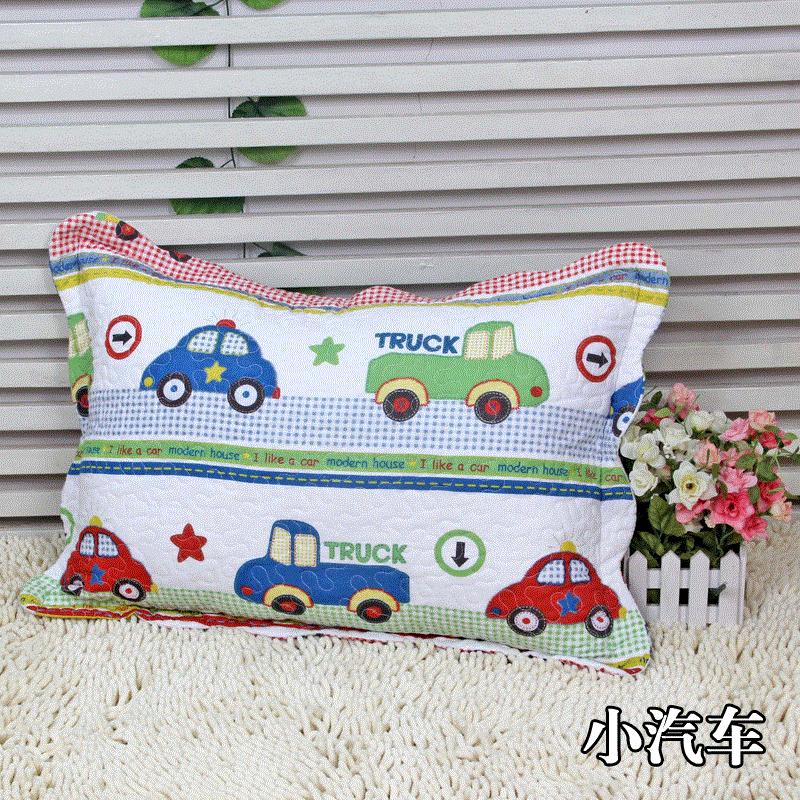 Xe Quilt Vỏ Gối Em Bé Duy Nhất Cho Trẻ Em Vỏ Gối Trên Giường Cung Cấp Vải Cotton Hoạt Hình Giới Hạn Coreless