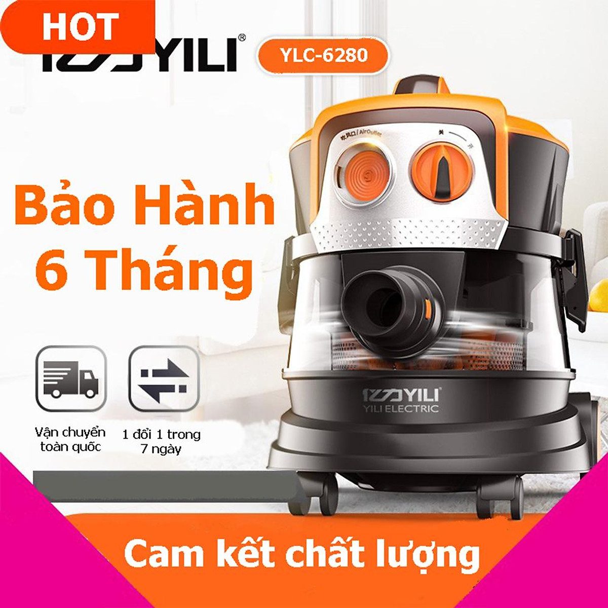 MÁY HÚT BỤI YILI YLC-6280