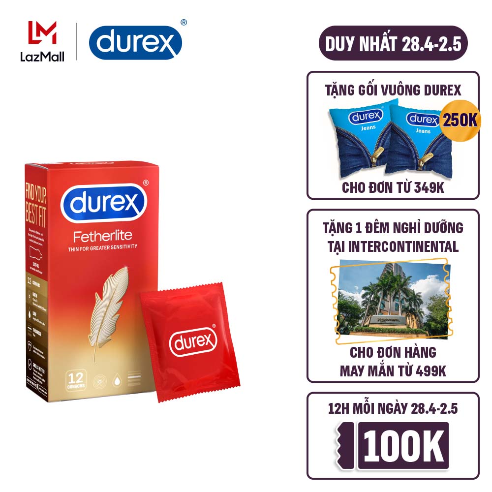 Bao cao su Durex Fetherlite 12 bao