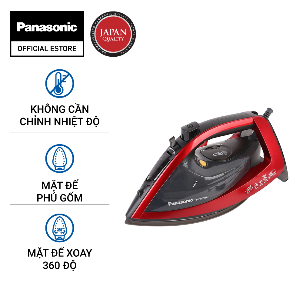 Bàn ủi/bàn là hơi nước Panasonic NI-WT980RRA