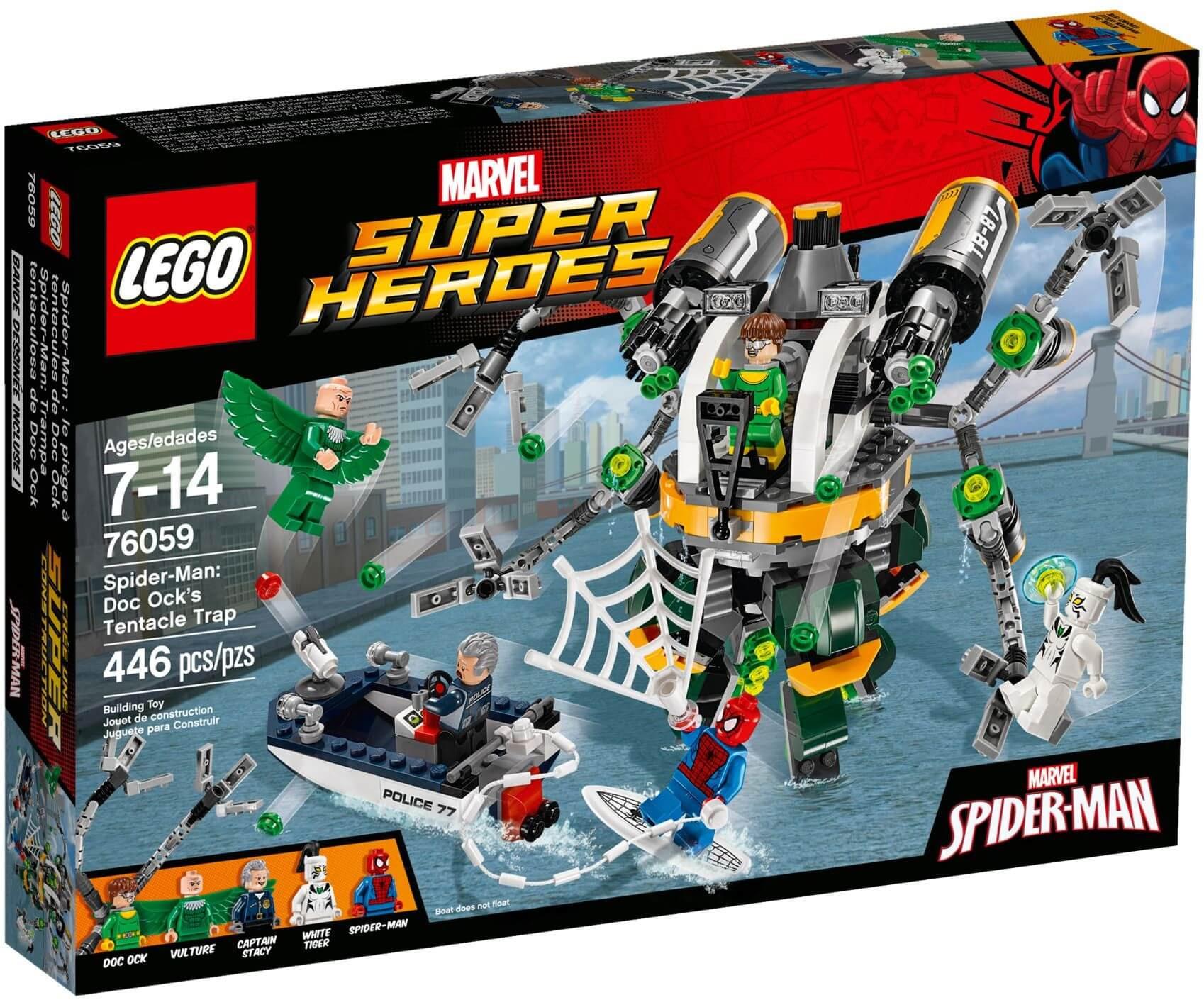 Mô hình Lego Super Heroes 76059 – Xúc tu hủy diệt của giáo sư Ock