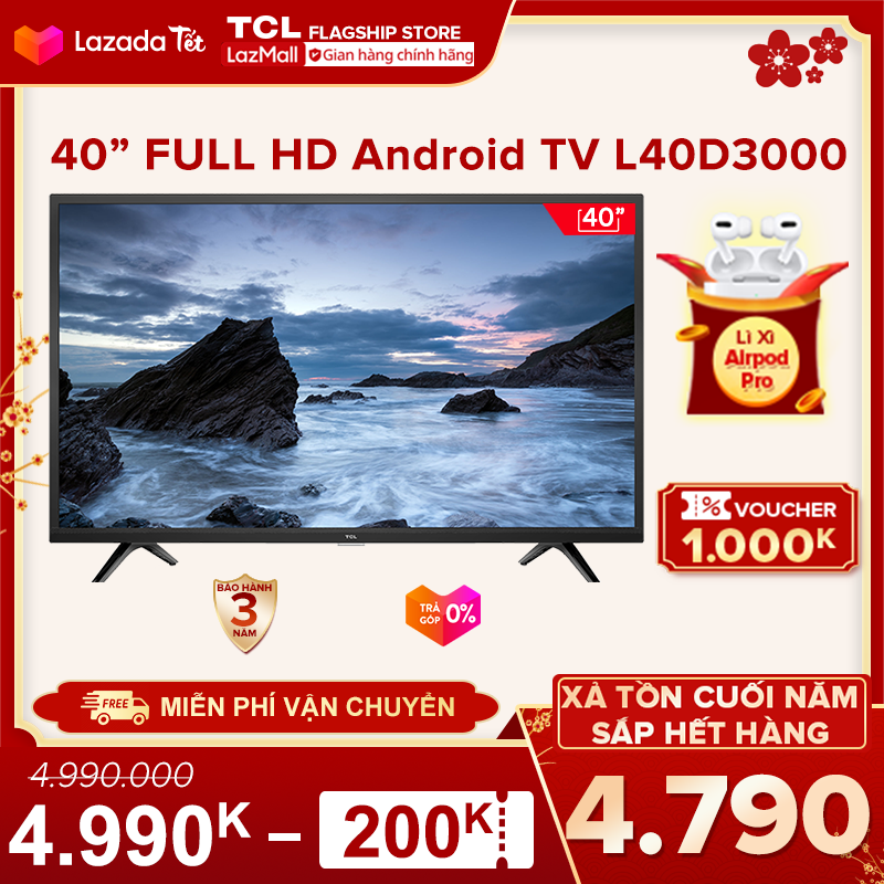 Smart Tivi TCL L40D3000 40 inch HD