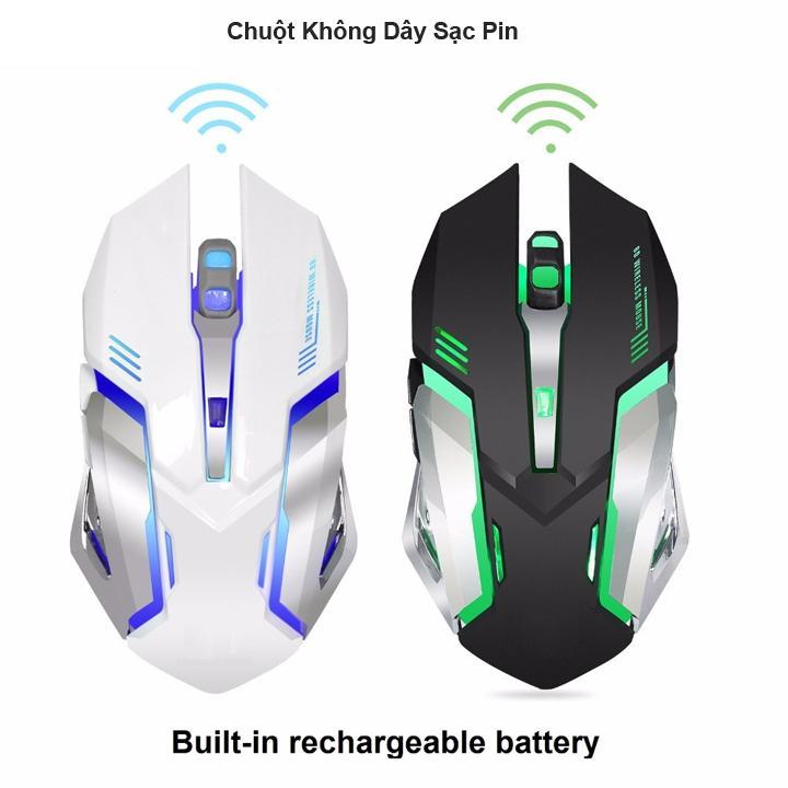 Chuột không dây pin sạc Free Wolf DHR078