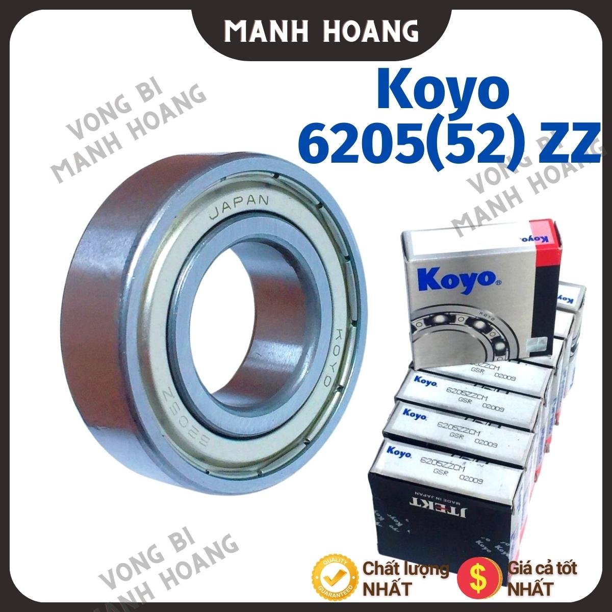 Vòng bi bạc đạn 6205 ZZCM KOYO ĐK ngoài 52 tiêu chuẩn quốc tế chất