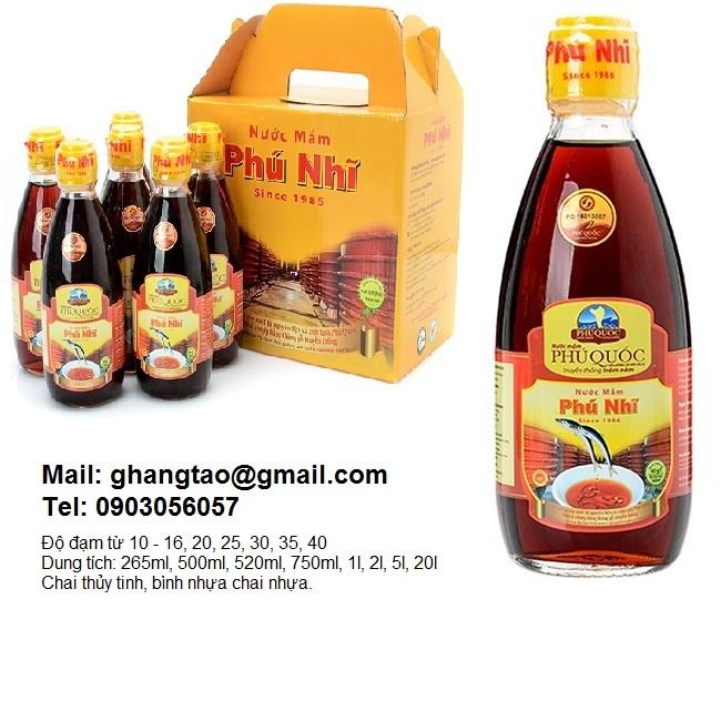 Nước mắm Phú Nhĩ 265ml lốc 6 chai