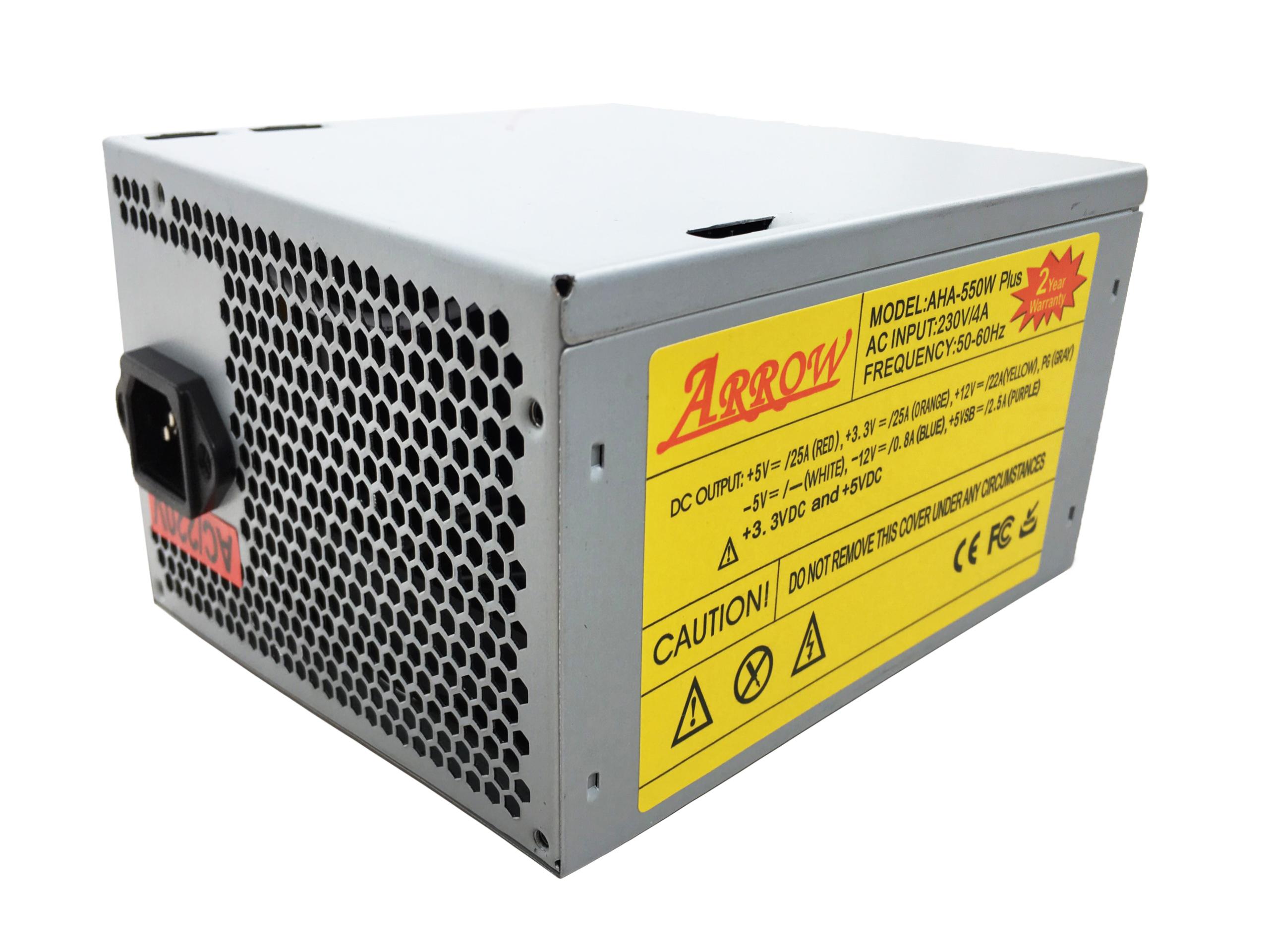 Nguồn Arrow 550W (Fan 12cm)