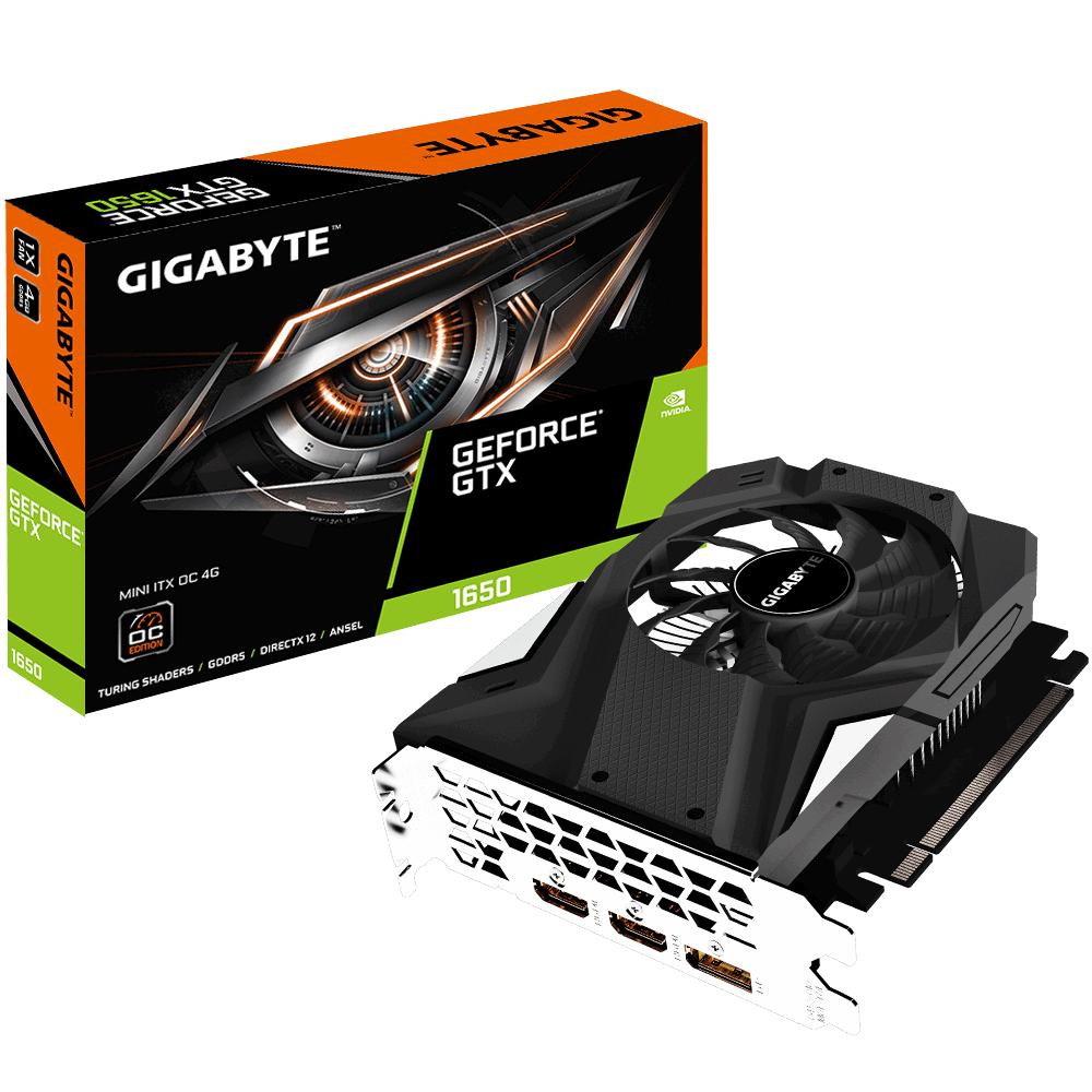 Card màn hình Gigabyte GeForce GTX 1650 4GB GDDR5 Mini ITX OC (GV-N1650IXOC-4GD)