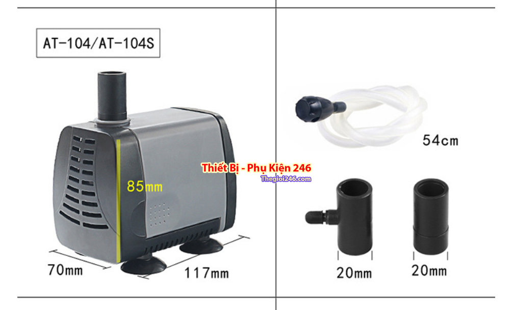 Máy bơm nước bể cá Atman AT-104S