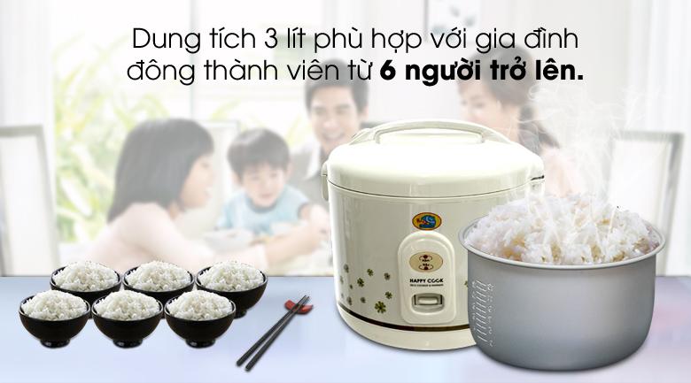 Nồi cơm điện Happy Cook HC-300 3L