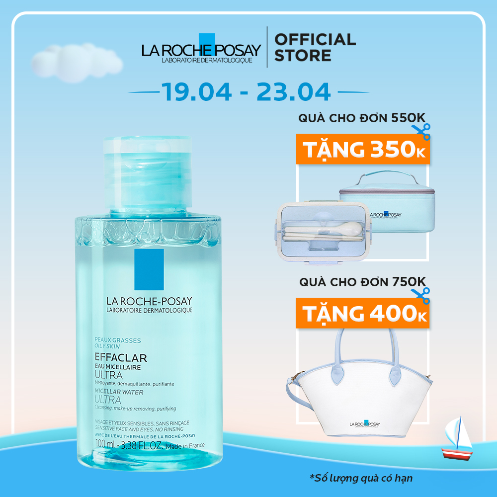 Nước tẩy trang giàu khoáng cho da nhạy cảm La Roche Posay Micellar Water 100 ml