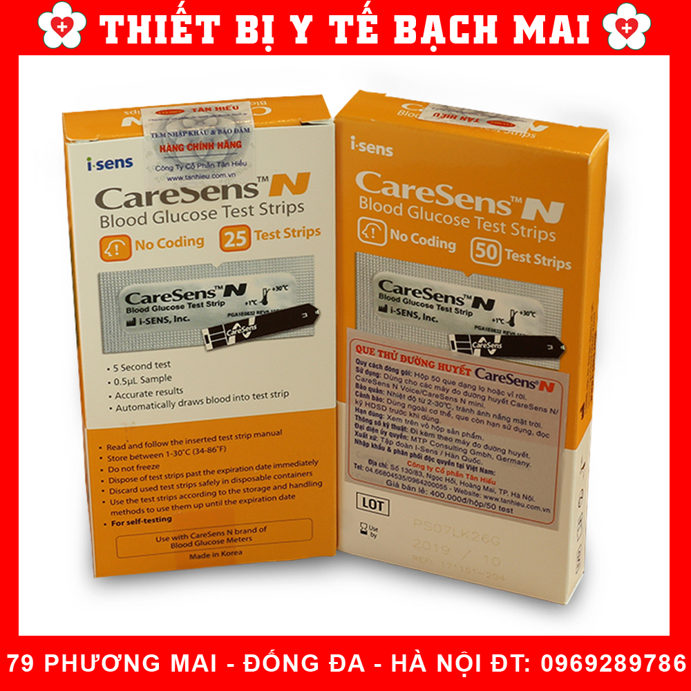 Que Thử Đường Huyết CareSens N
